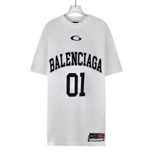 Balenciaga 2024 Basketball series white cotton T-shirt